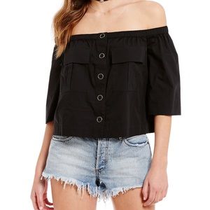 Free People Off the Shoulder Top